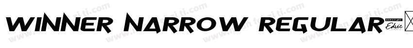 Winner Narrow Regular字体转换
